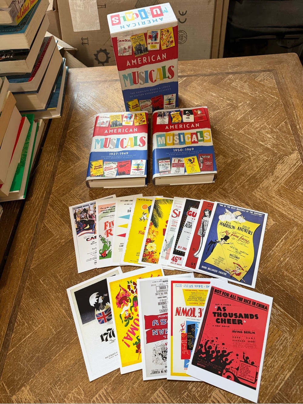 American Musicals Box Set with Colorful Playbill Reproductions